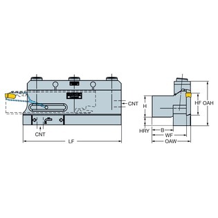 Bloc qd avec arrosage sandvik